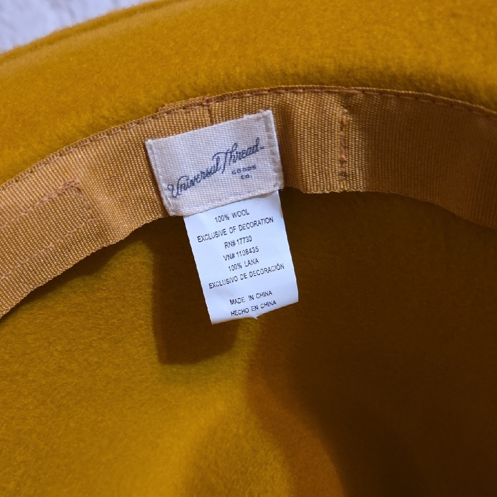 Universal Thread Mustard Yellow Hat - image 6
